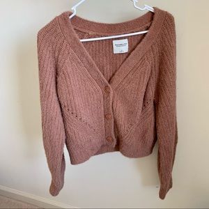 Abercrombie chenille cropped cardigan